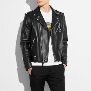 Coach NWOT genuine leather moto jacket